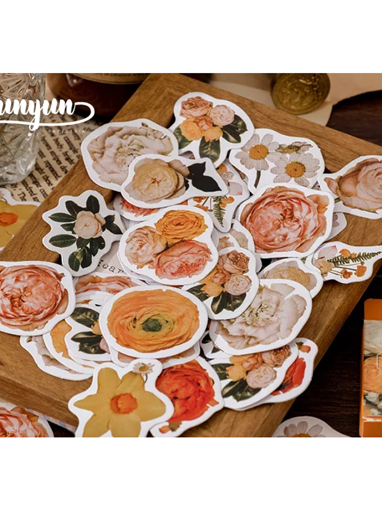 Caja Stickers Flores #1 3