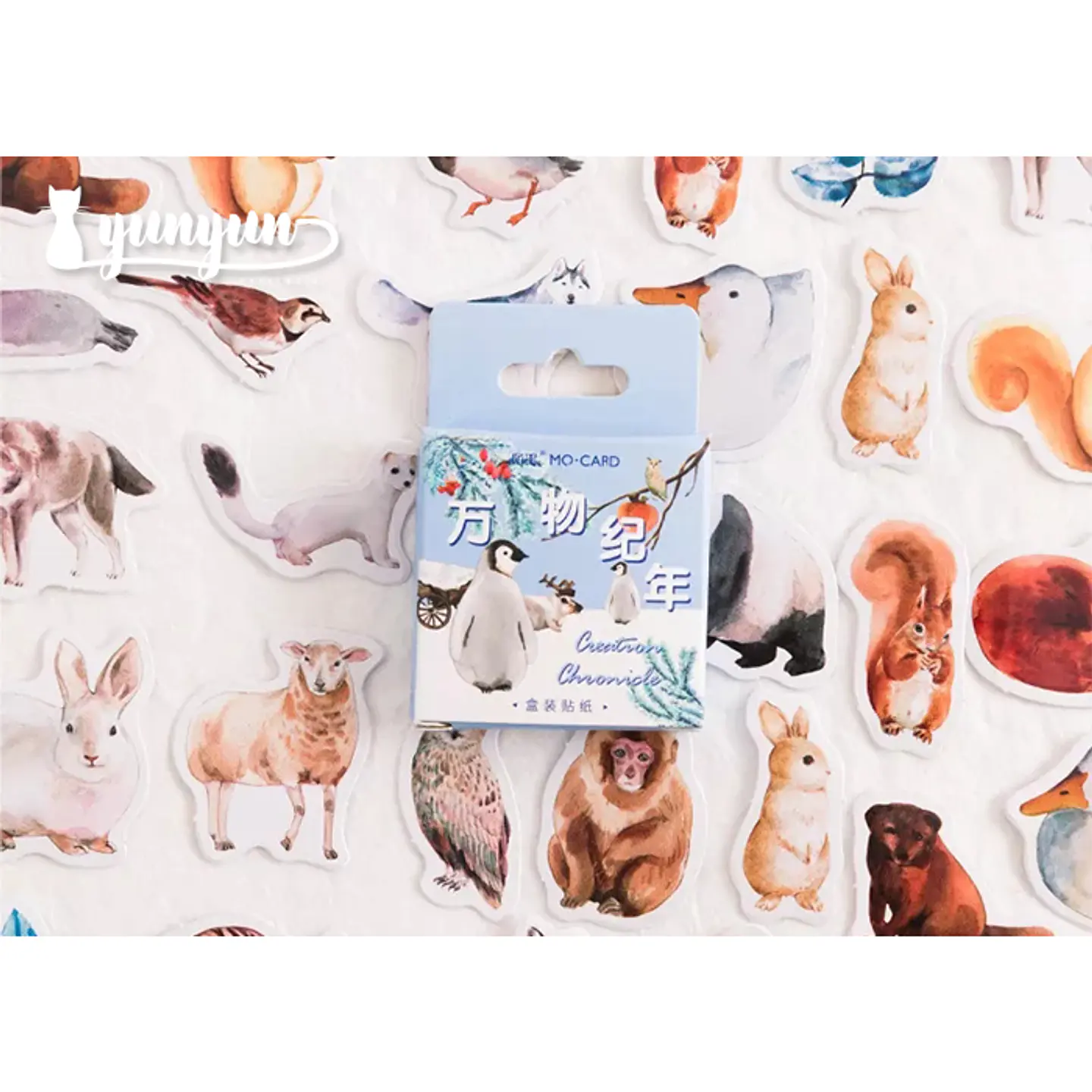 Caja Stickers Animales #34 - 45 pzas 2