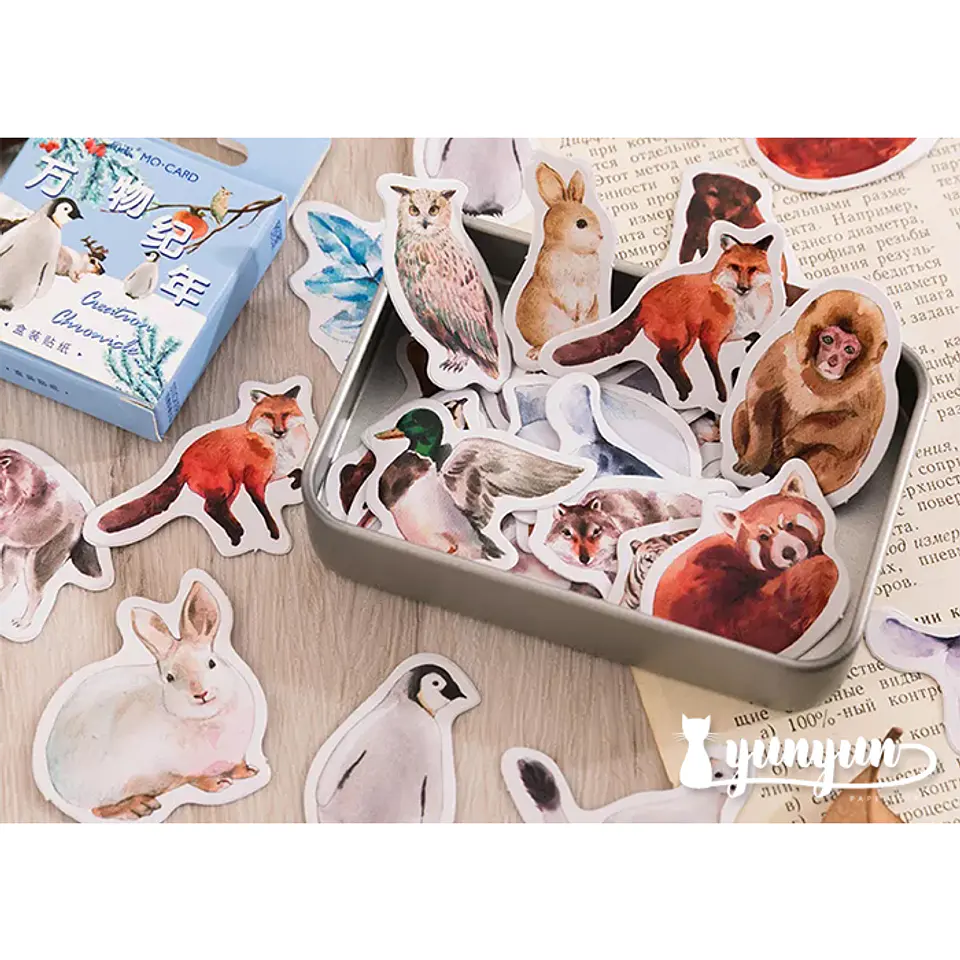 Caja Stickers Animales #34 - 45 pzas 3