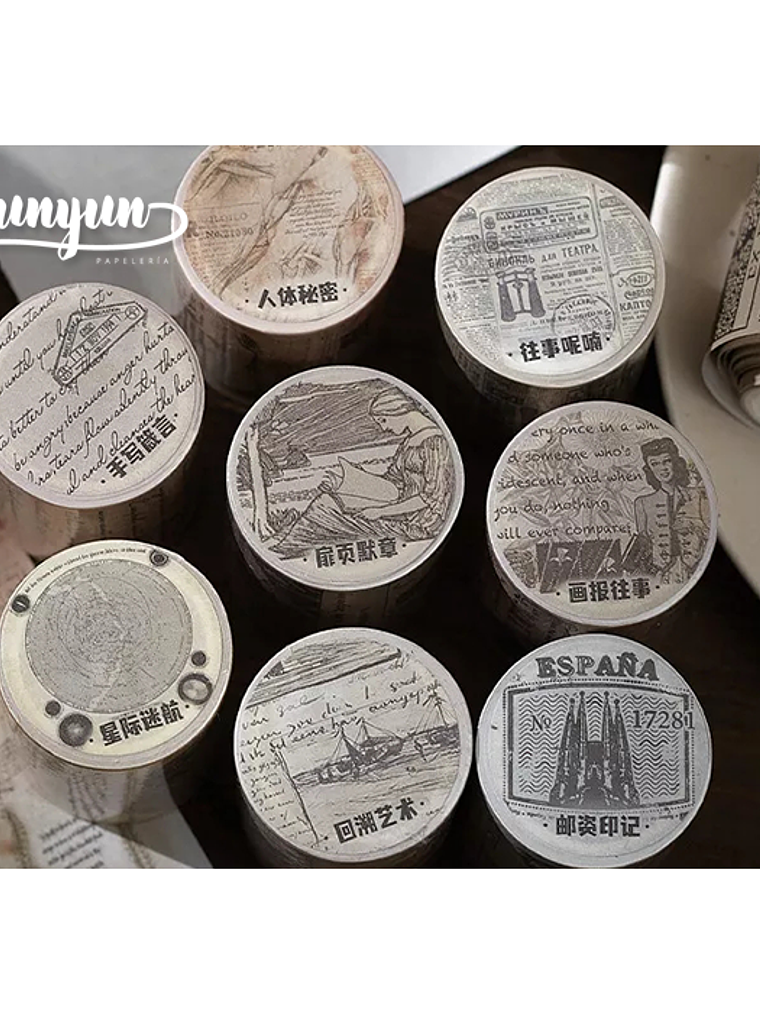 Washi Tapes Vintage II - 5 cm  2