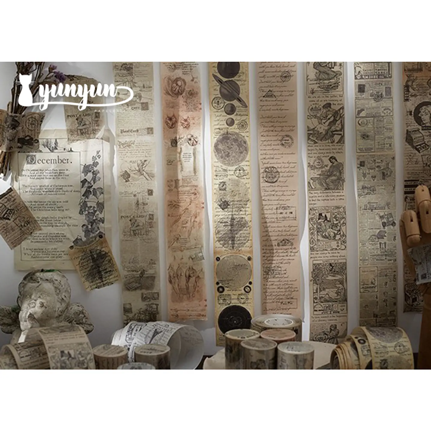 Washi Tapes Vintage II - 5 cm  4