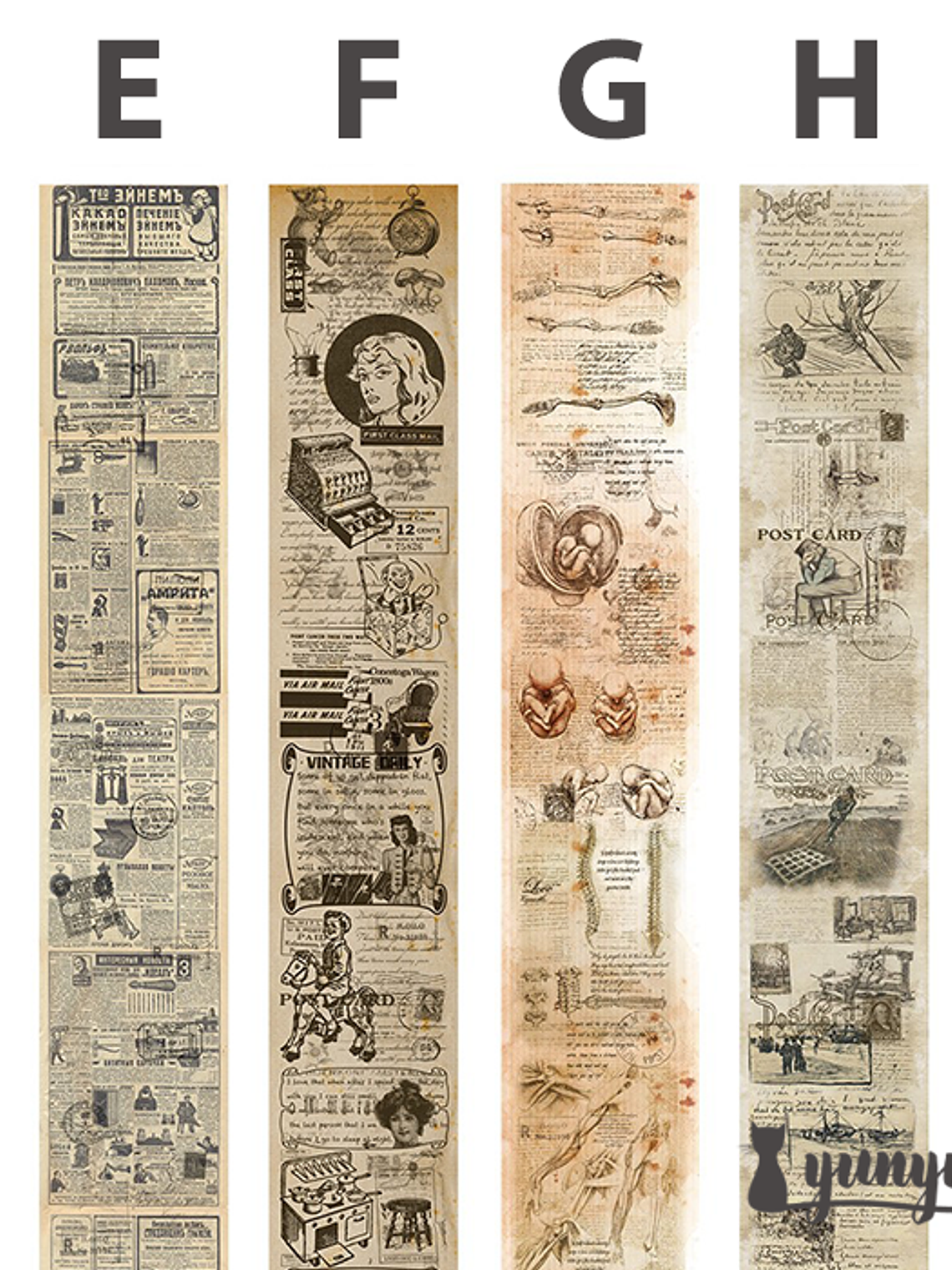 Washi Tapes Vintage II - 5 cm  11