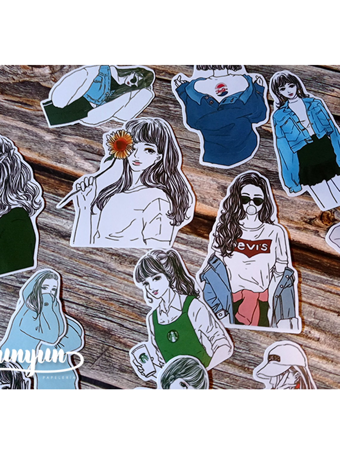 Stickers Girls VI - 19 pzas  1