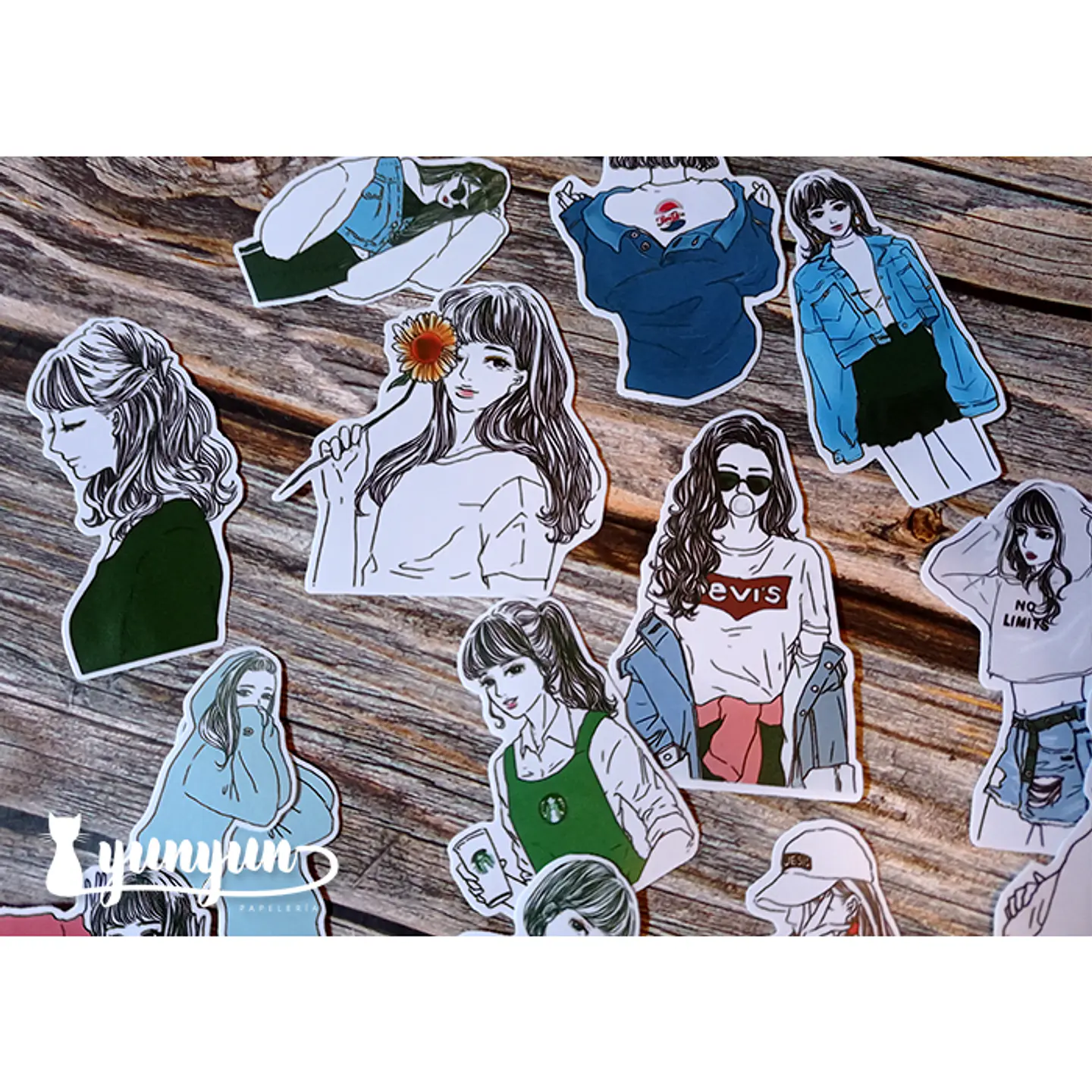 Stickers Girls VI - 19 pzas  1