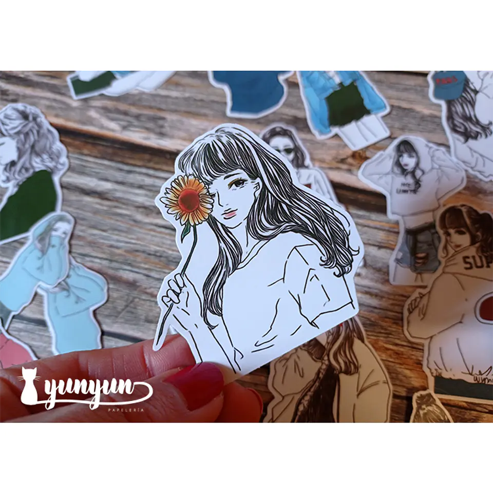 Stickers Girls VI - 19 pzas  2