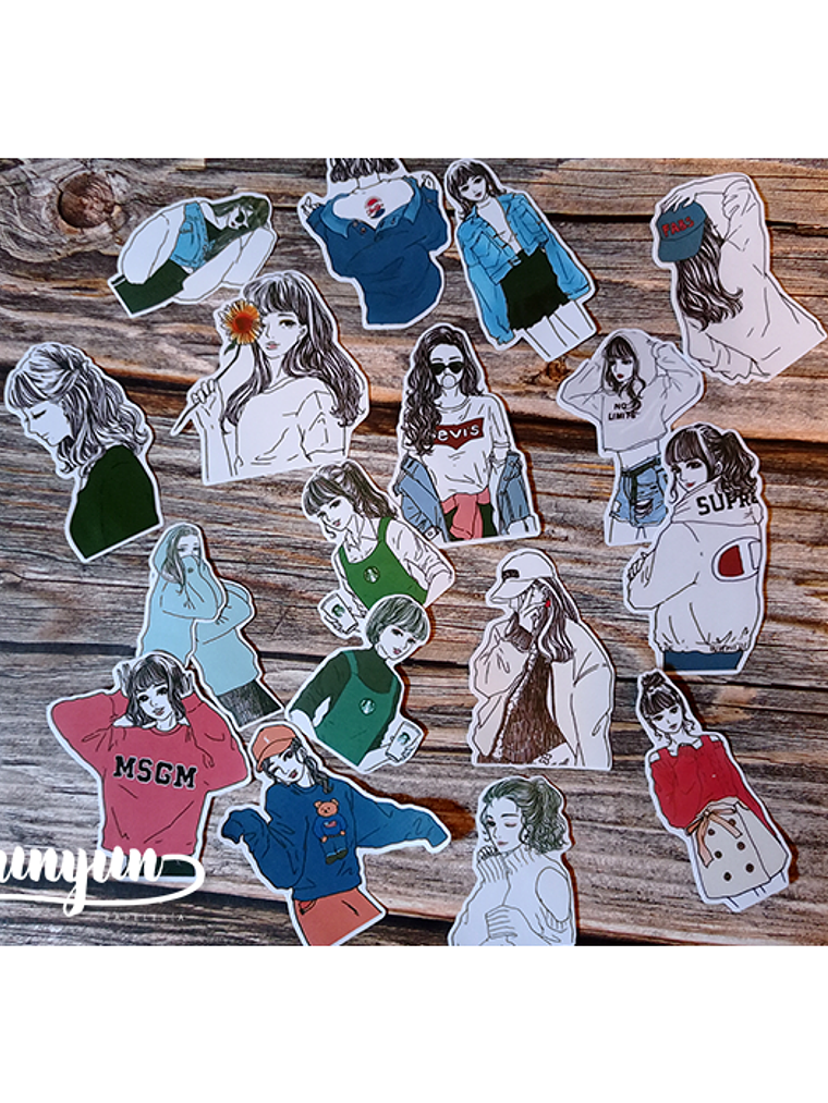 Stickers Girls VI - 19 pzas  3