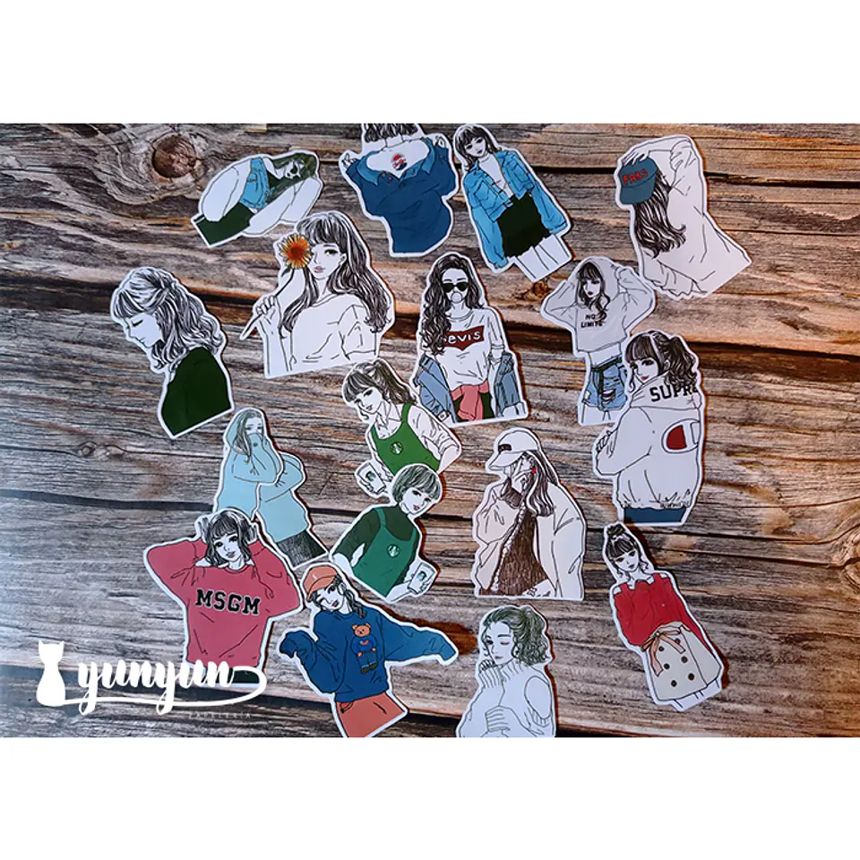 Stickers Girls VI - 19 pzas  3