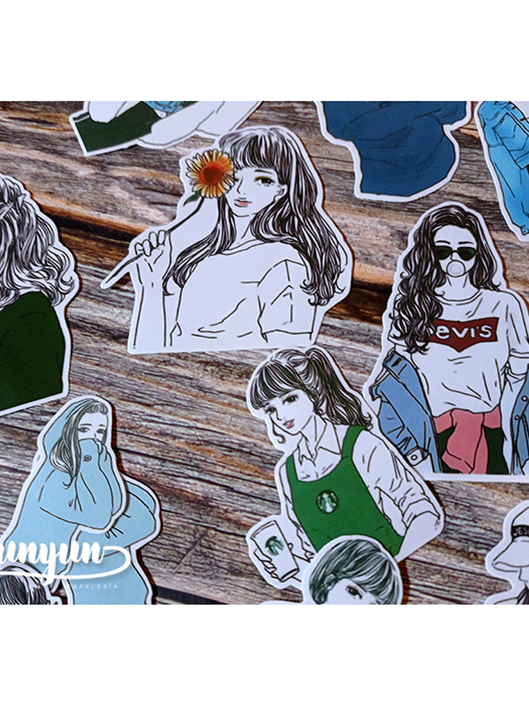 Stickers Girls VI - 19 pzas  5