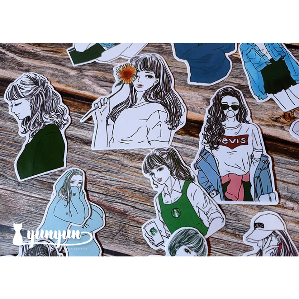 Stickers Girls VI - 19 pzas  5