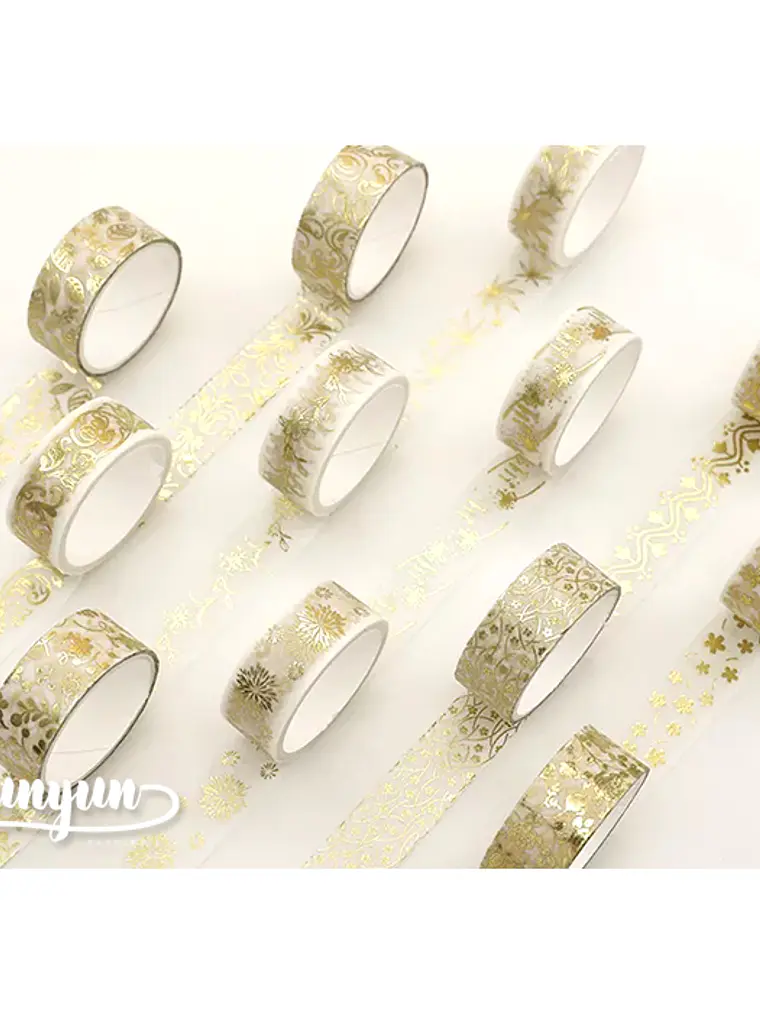 Pack 12 Cintas Foil - Golden 3