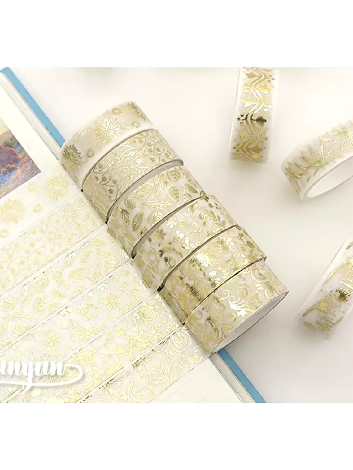 Pack 12 Cintas Foil - Golden 5