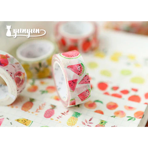 Washi Tapes Frutas - 1,5cm