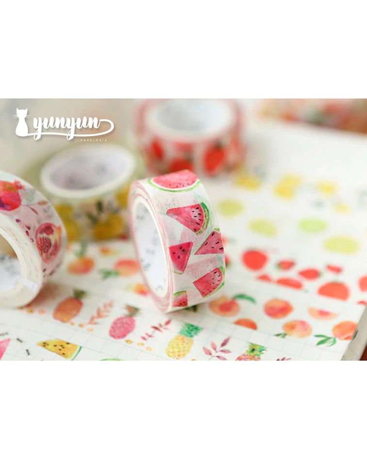 Washi Tapes Frutas - 1,5cm