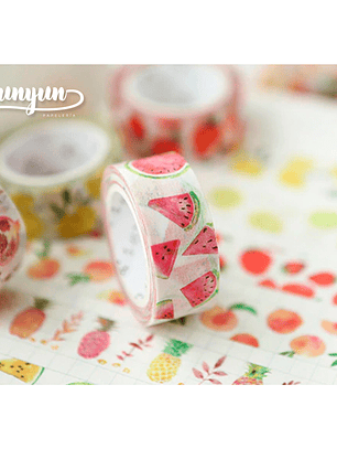 Washi Tapes Frutas - 1,5cm