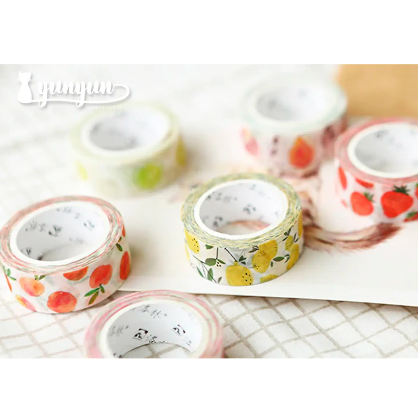 Washi Tapes Frutas - 1,5cm 2