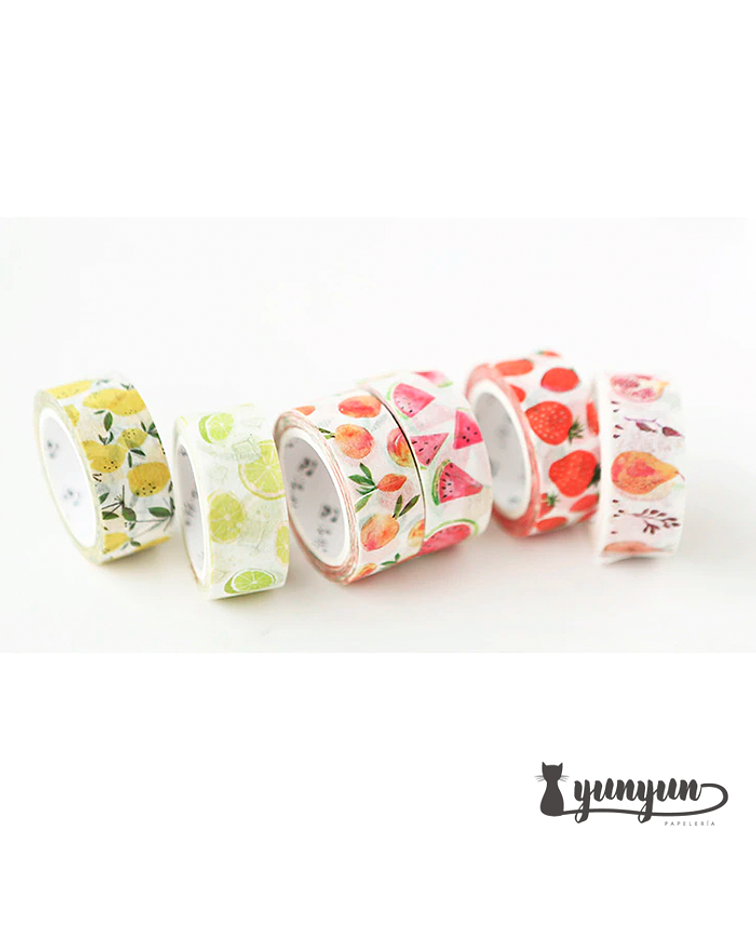 Washi Tapes Frutas - 1,5cm