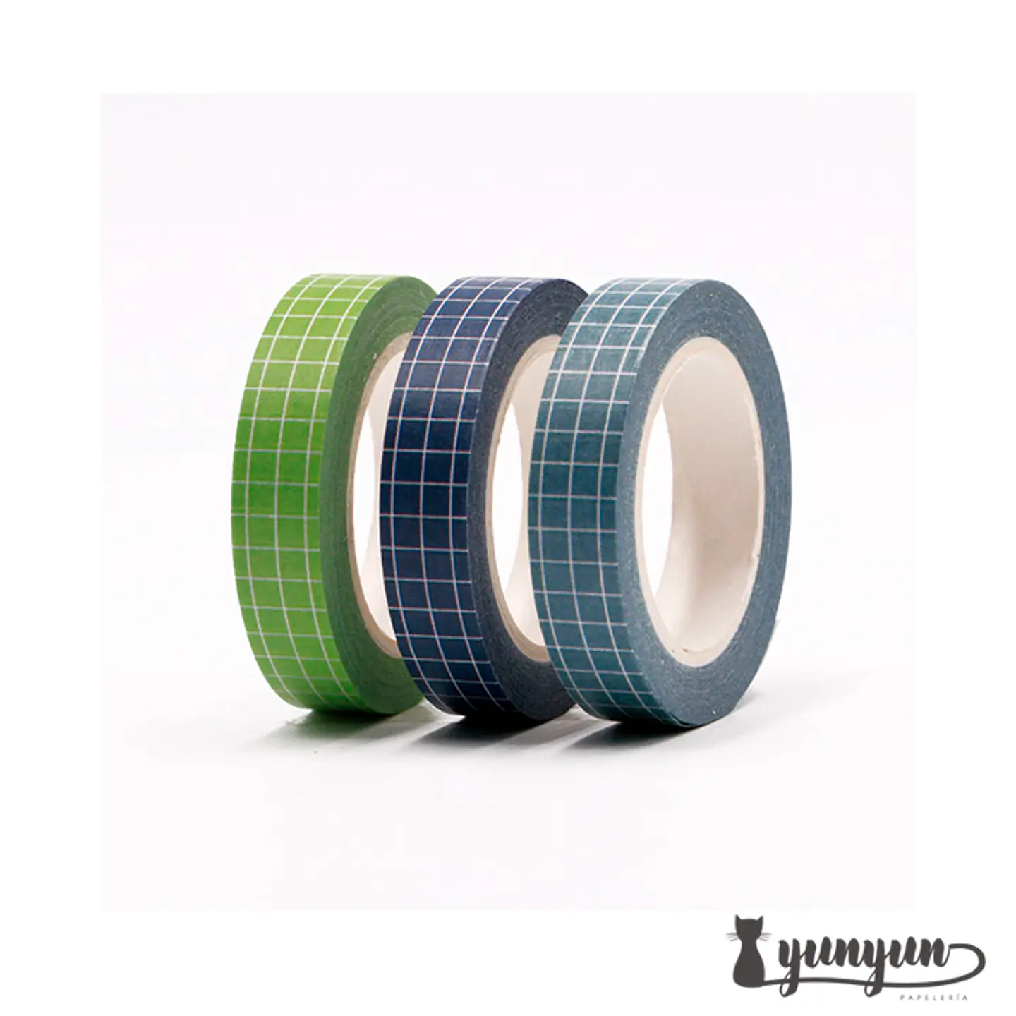Set Washi Tapes Cuadrícula II - 3 pzas  1