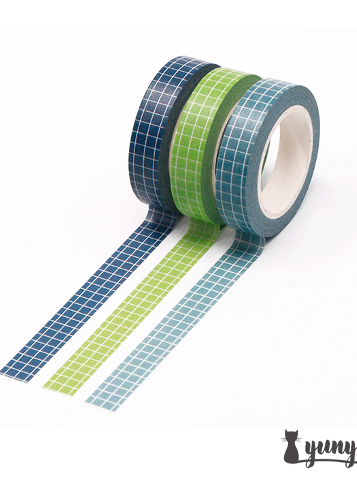 Set Washi Tapes Cuadrícula II - 3 pzas  2