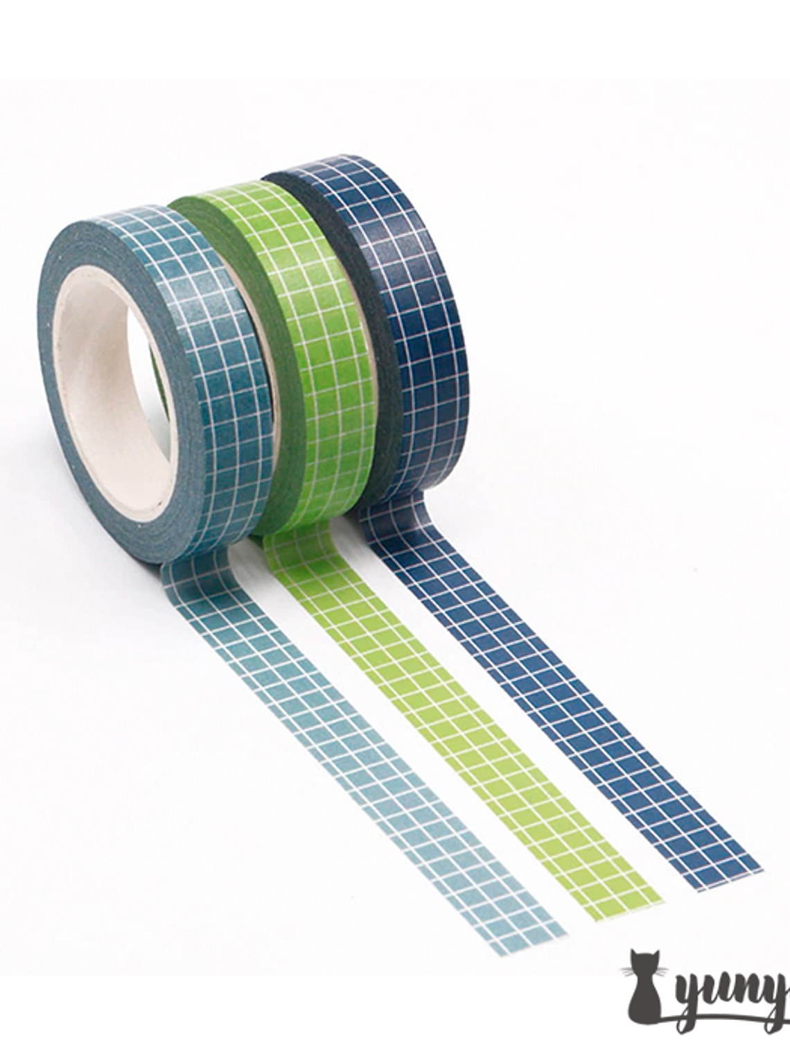 Set Washi Tapes Cuadrícula II - 3 pzas  4