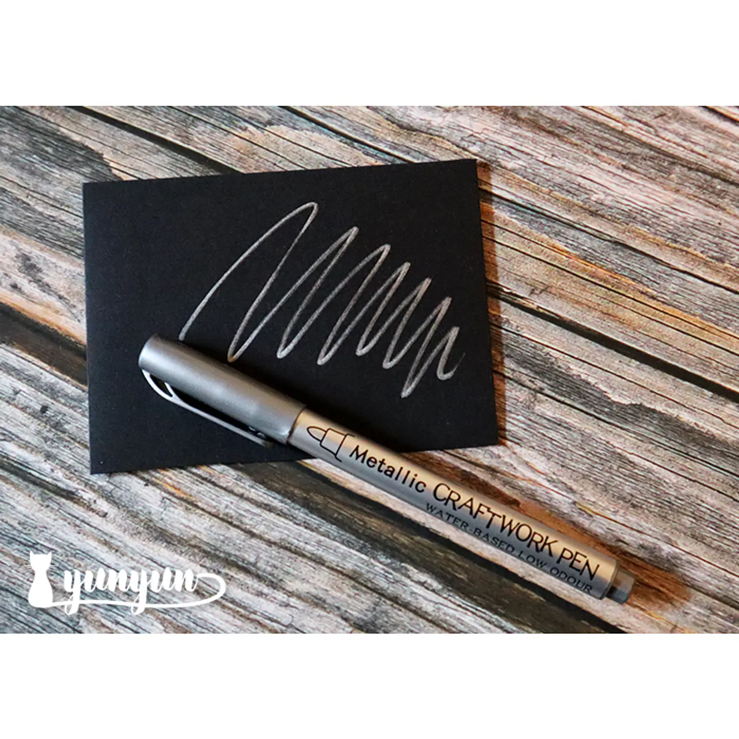 Plumón Metallic Craftwork (GuangNa) - Plateado 1