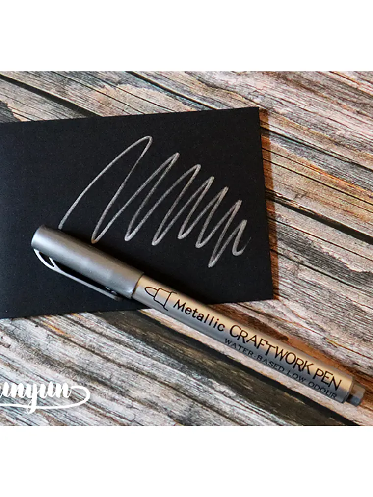 Plumón Metallic Craftwork (GuangNa) - Plateado 1