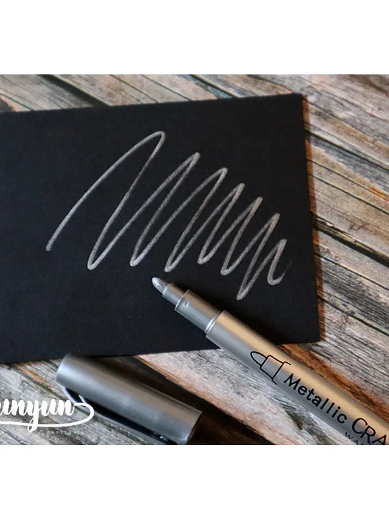 Plumón Metallic Craftwork (GuangNa) - Plateado 3