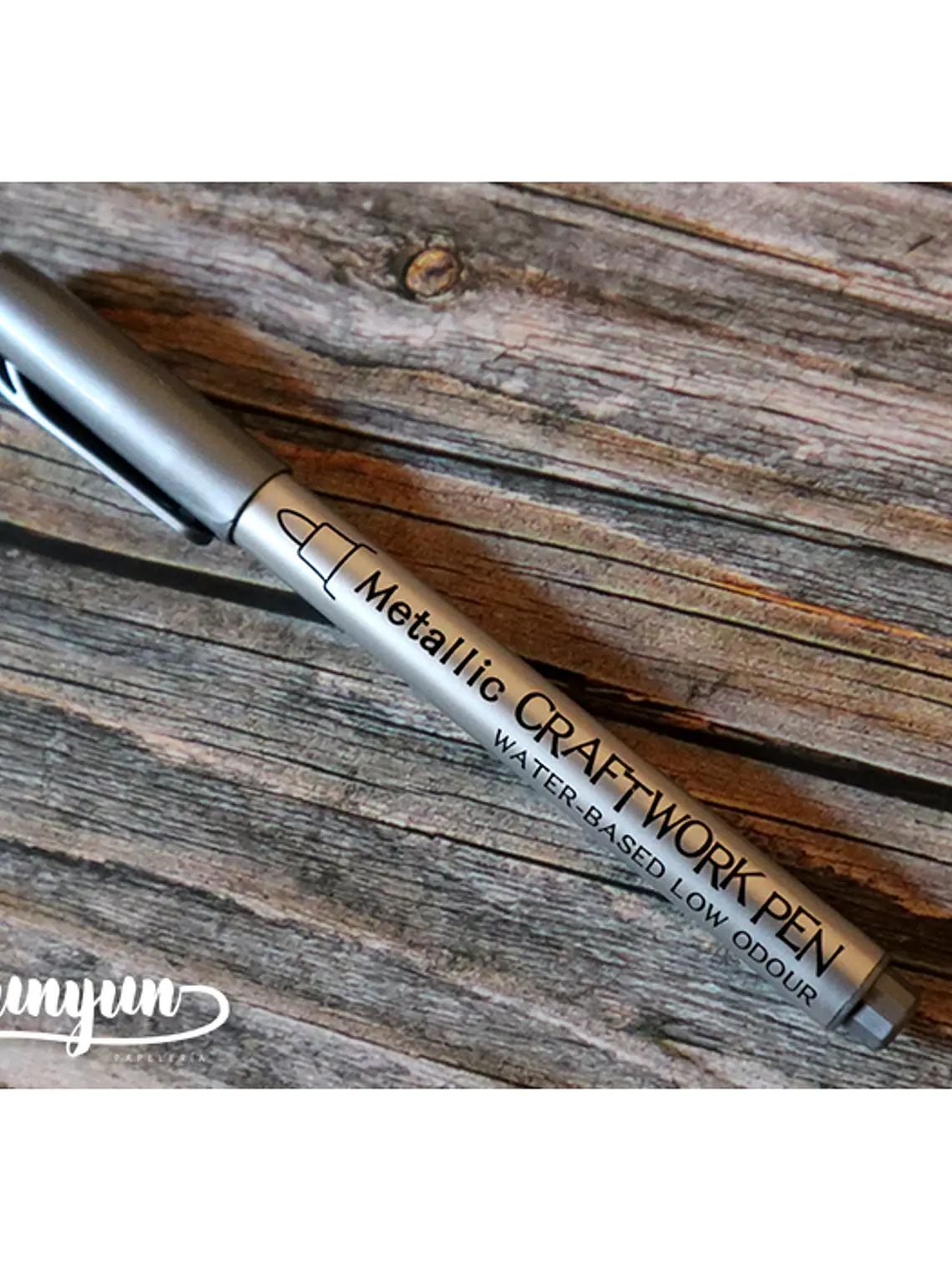 Plumón Metallic Craftwork (GuangNa) - Plateado 4