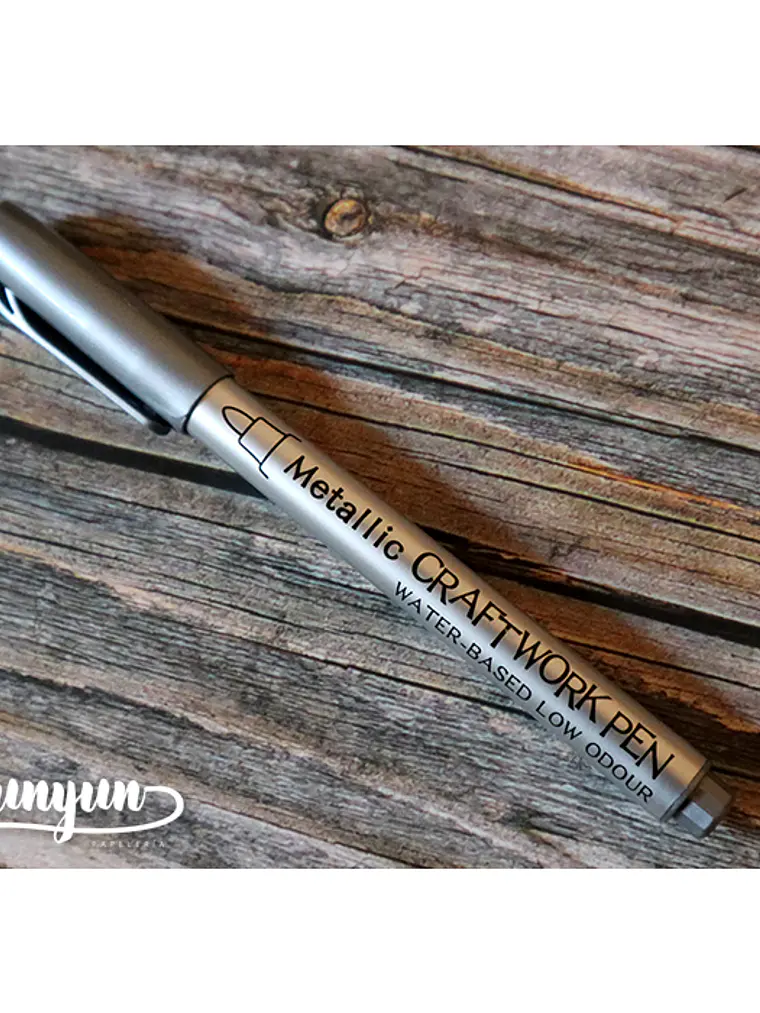 Plumón Metallic Craftwork (GuangNa) - Plateado 4