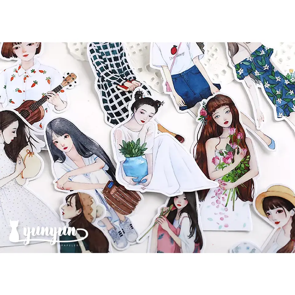 Stickers Girls IX - 17 pzas    1