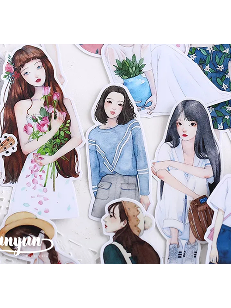 Stickers Girls IX - 17 pzas    2