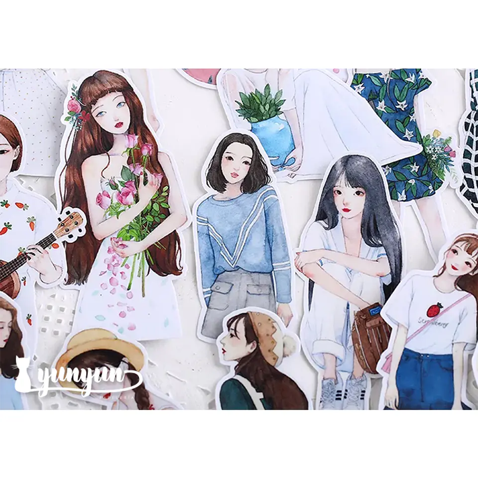 Stickers Girls IX - 17 pzas    2