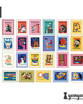 Stickers Colección Estampillas IV - 46 pzas 