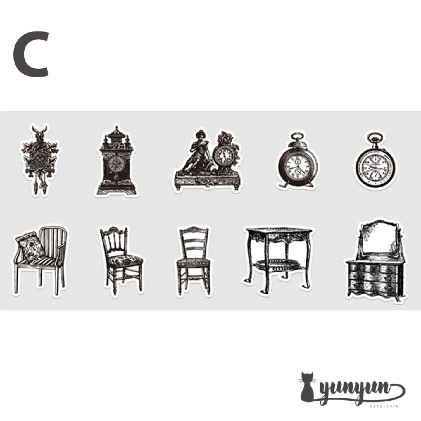 Stickers Vintage II - 30 pzas 9