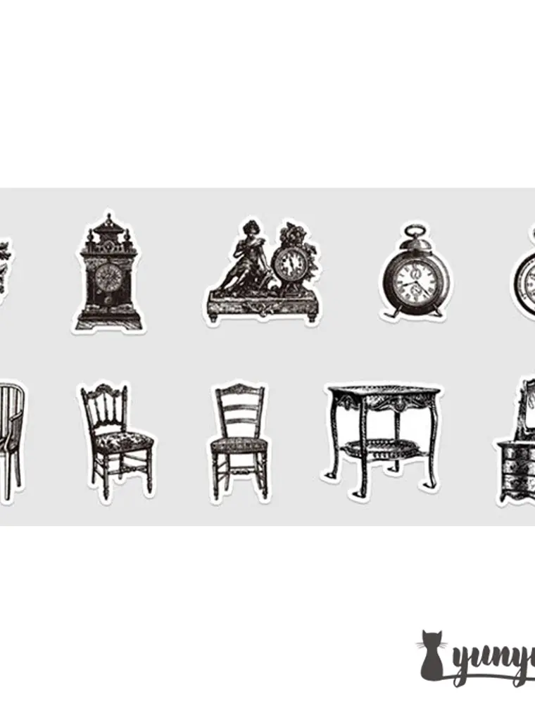 Stickers Vintage II - 30 pzas 9