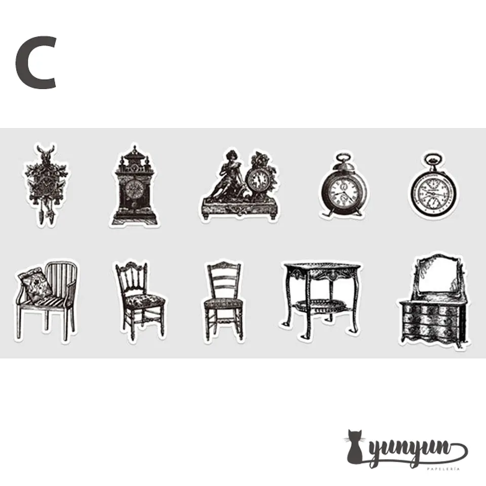 Stickers Vintage II - 30 pzas 9