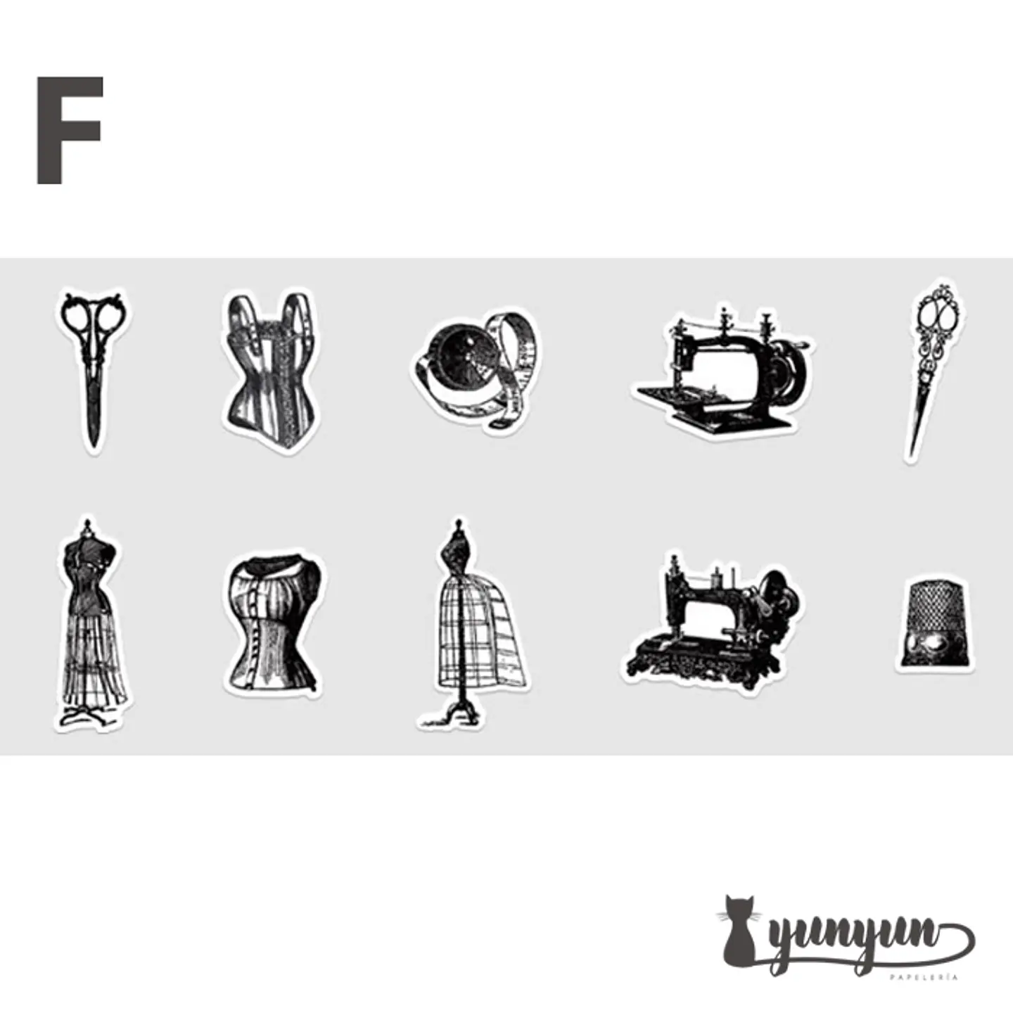 Stickers Vintage II - 30 pzas 12