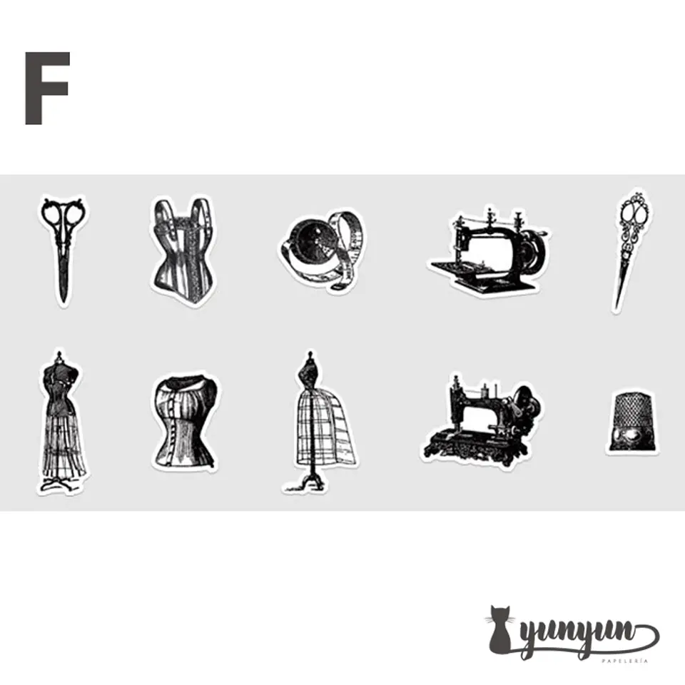Stickers Vintage II - 30 pzas 12