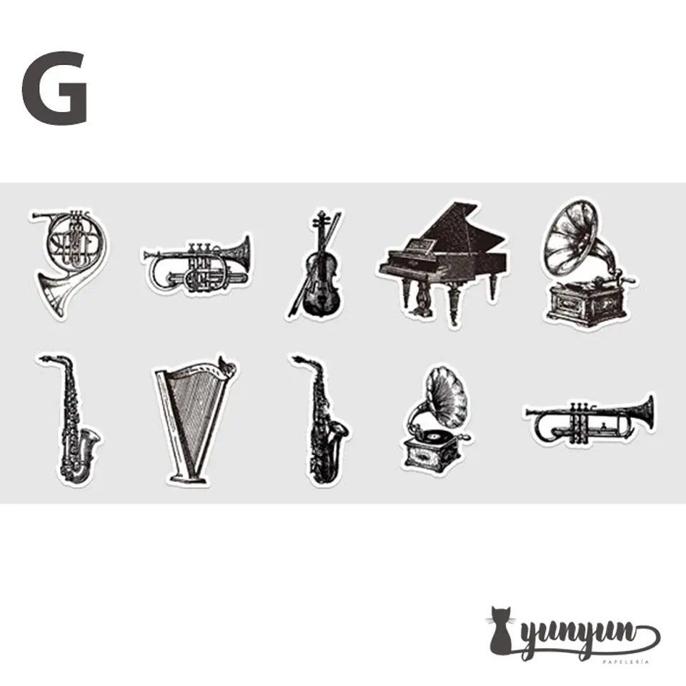 Stickers Vintage II - 30 pzas 13