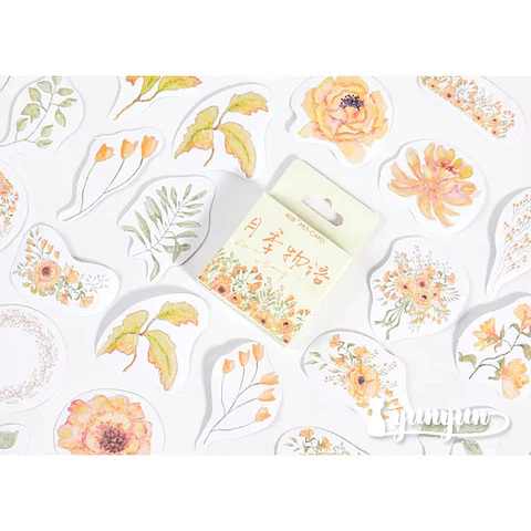 Caja Stickers Girasol - 45 pzas