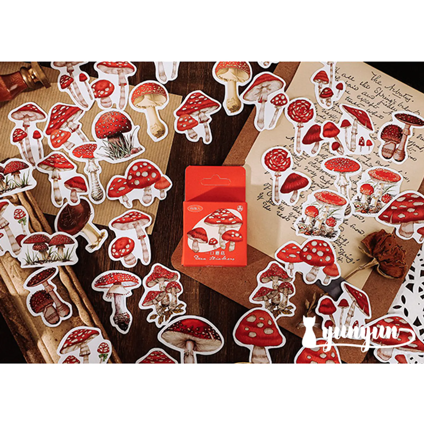 Caja Stickers Hongos - 46 pzas   1