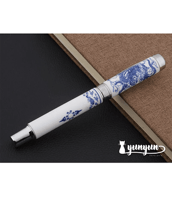 Pluma Fuente JINHAO (Porcelana) - Dragón Azul