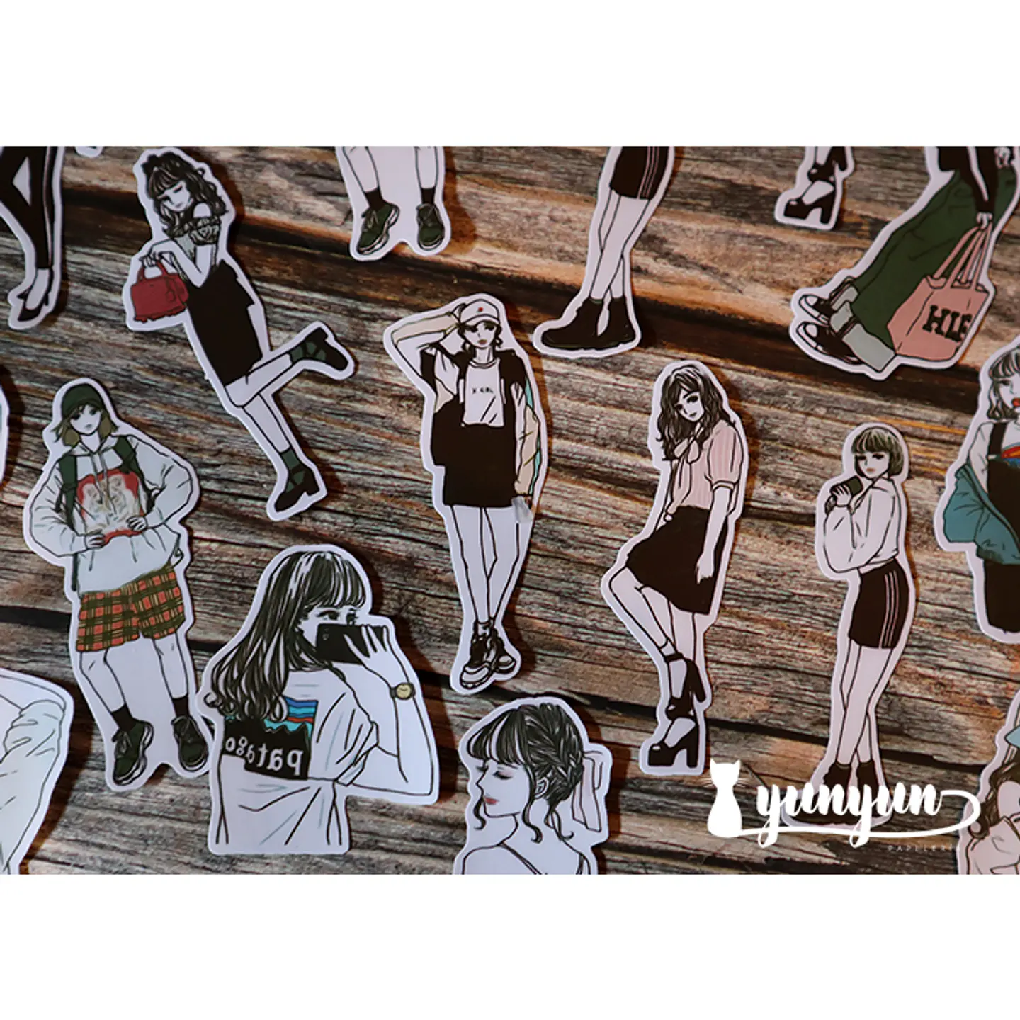 Stickers Fashion Girls  - 30 pzas  2