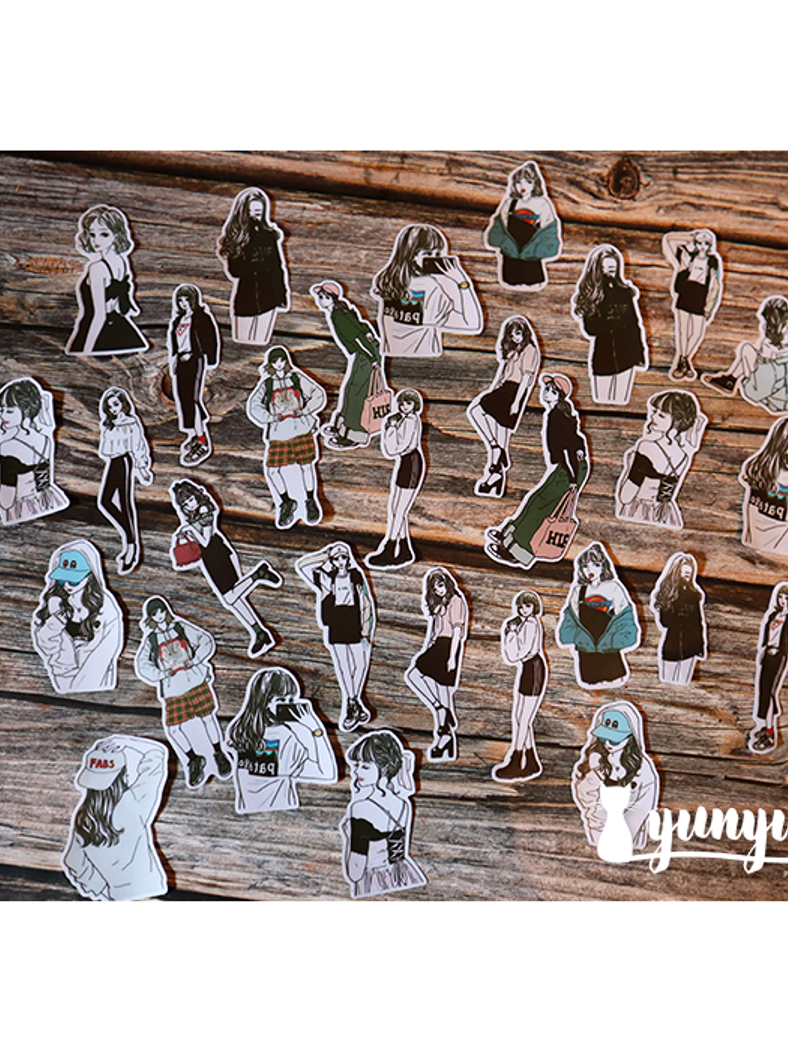 Stickers Fashion Girls  - 30 pzas  3