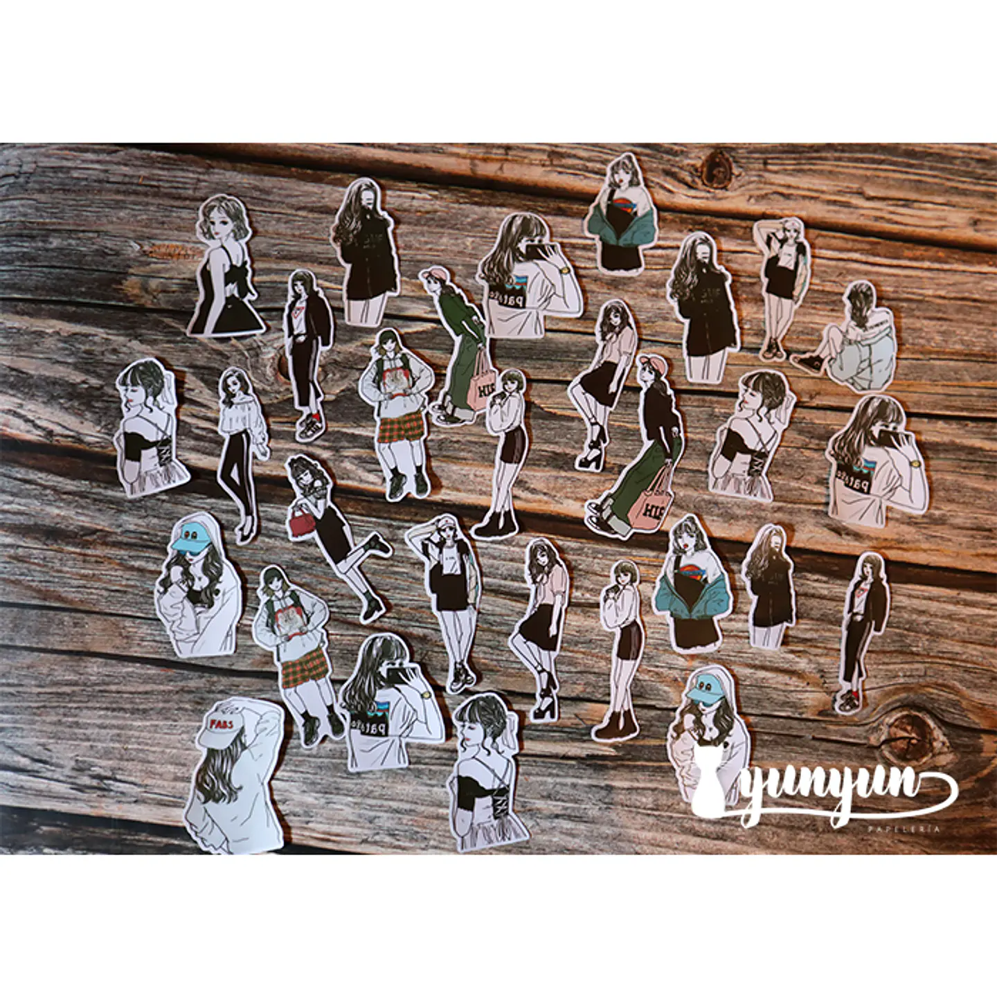 Stickers Fashion Girls  - 30 pzas  3