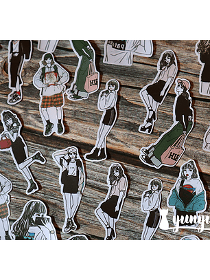 Stickers Fashion Girls  - 30 pzas 