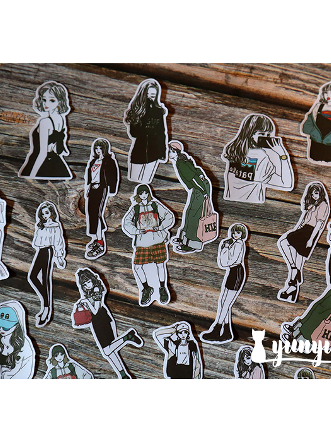 Stickers Fashion Girls  - 30 pzas  4