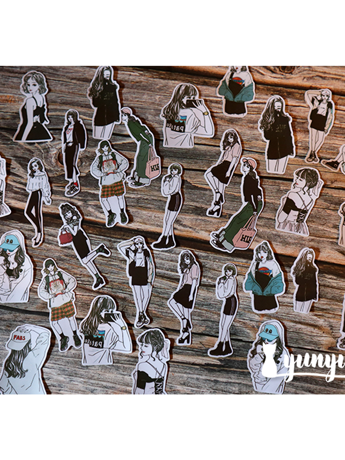 Stickers Fashion Girls  - 30 pzas  5