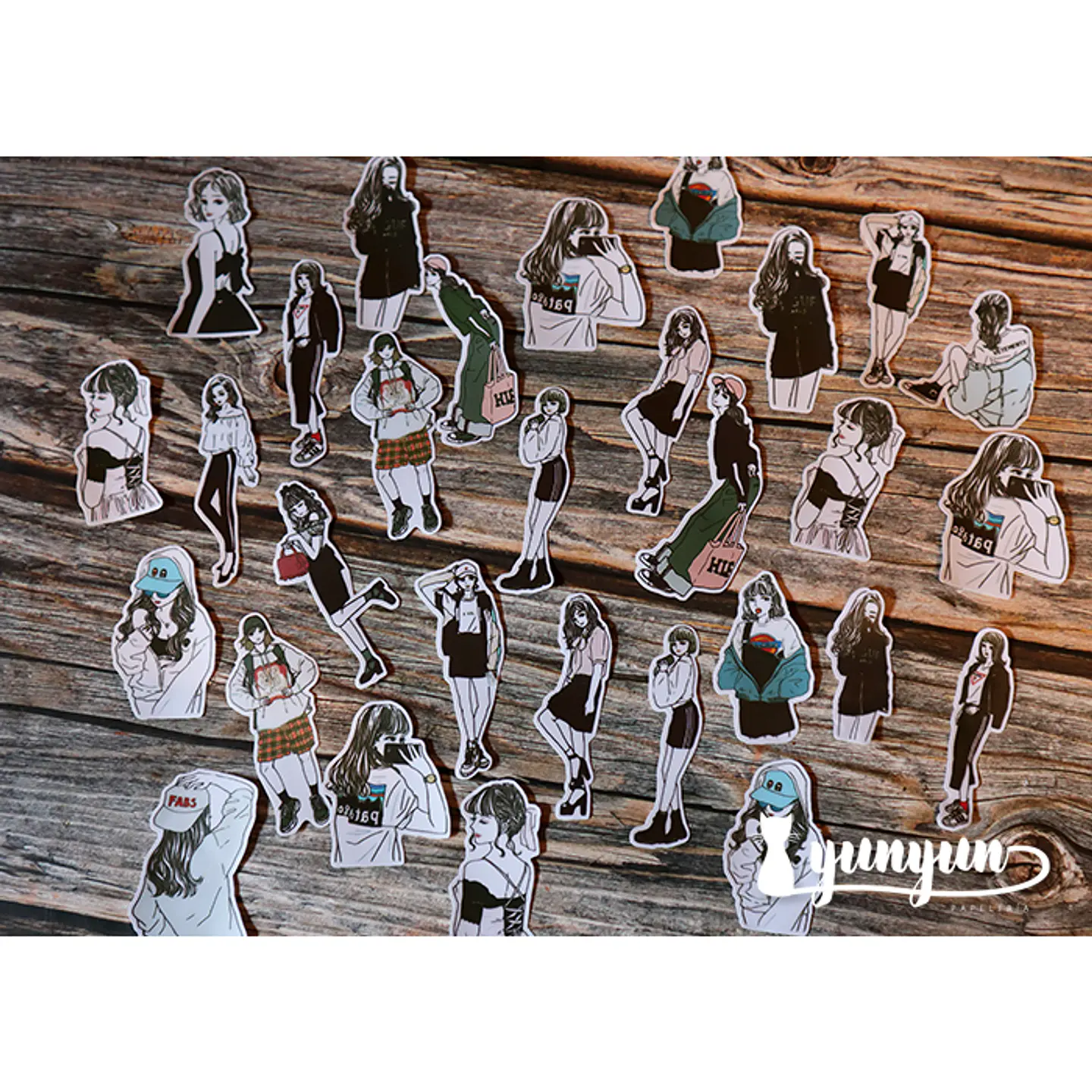 Stickers Fashion Girls  - 30 pzas  5