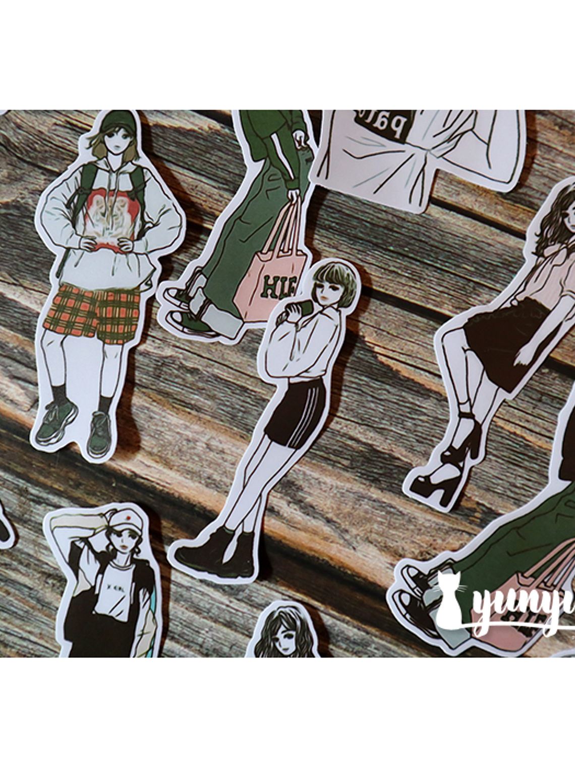 Stickers Fashion Girls  - 30 pzas  6