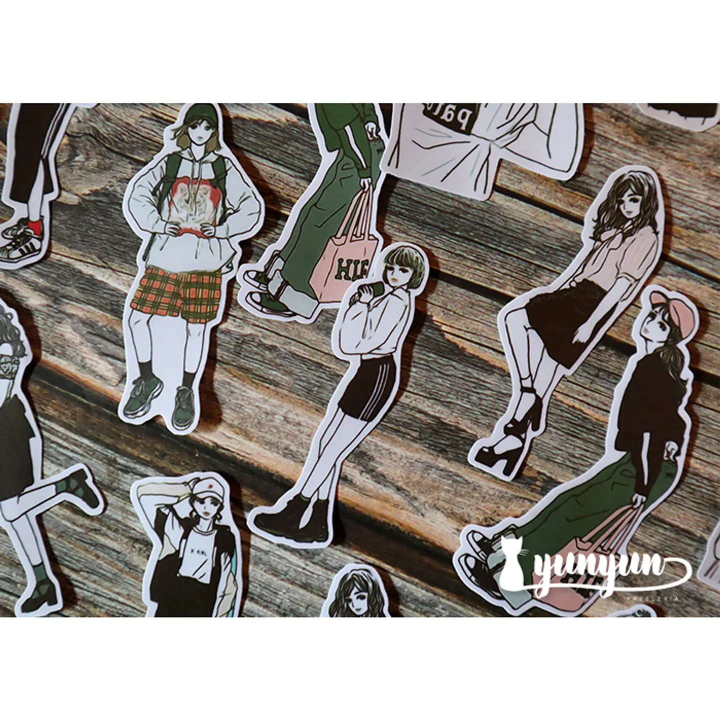 Stickers Fashion Girls  - 30 pzas  6